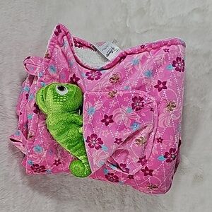 Disney Store Rapunzel Blanket with Stuffed Pascal 45" x 35"